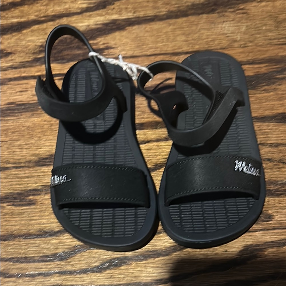 Mini Melissa Black Kids Sandals